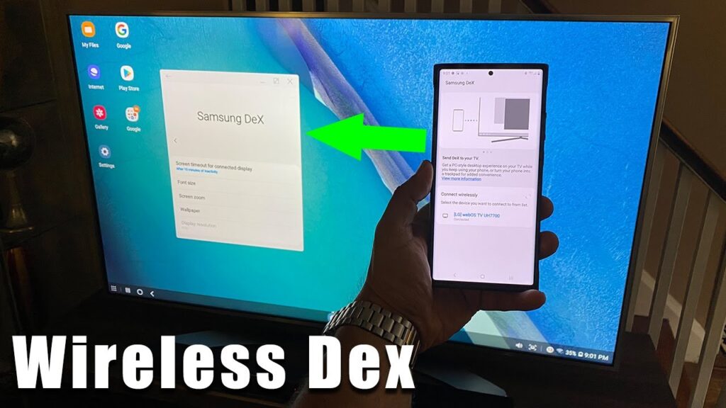 How to Use DeX Wirelessly with a Compatible TV