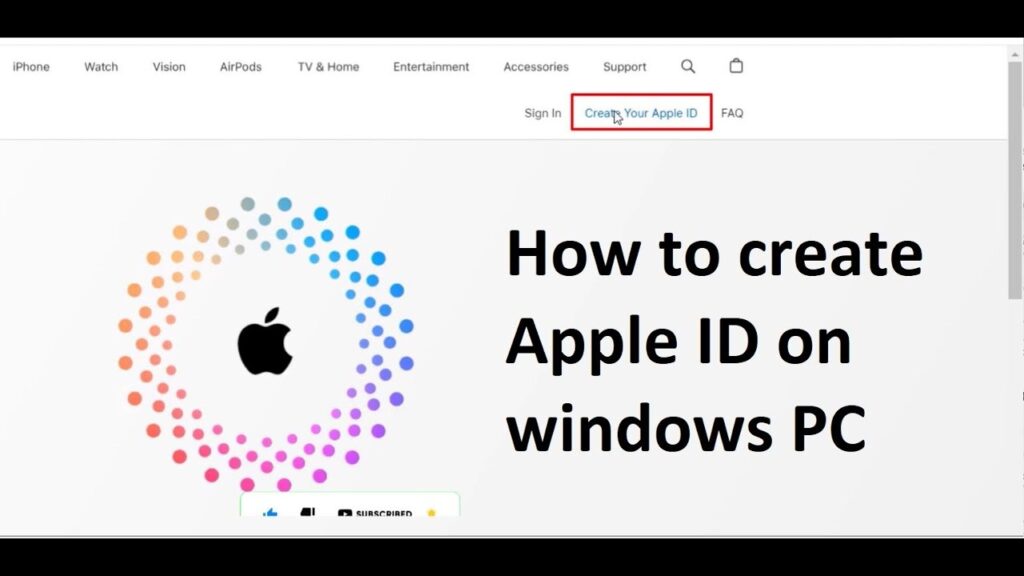 How to Create a New Apple ID on Windows PC?